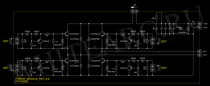 схема силового блока